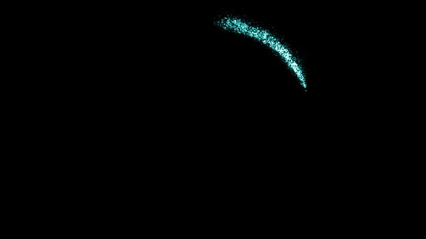 Particle Ring. Energy background Seamless loop