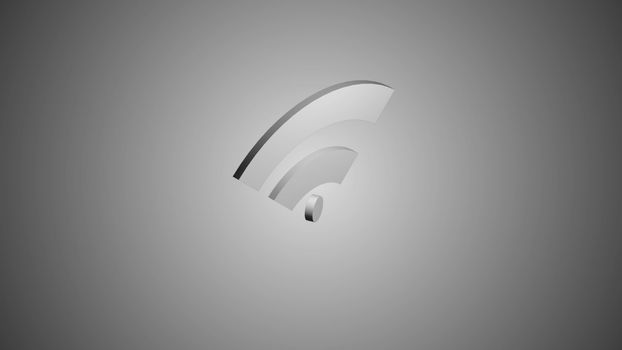 Wi-Fi network icon animation. Seamless loop