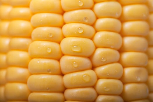 Pattern of fresh ripe yellow sweet corn