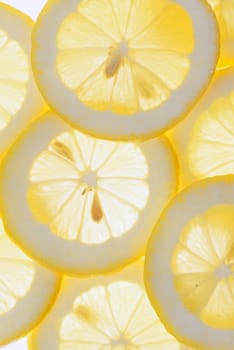 Macro Lemon slices background