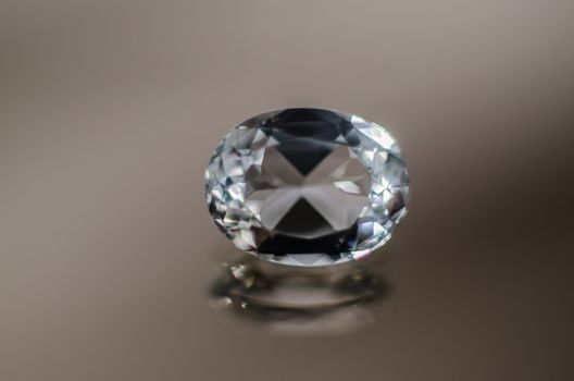 Sparkling Oval Diamond close-up