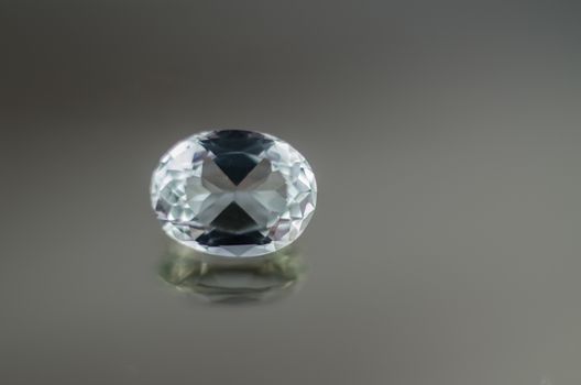 Sparkling Oval Diamond close-up