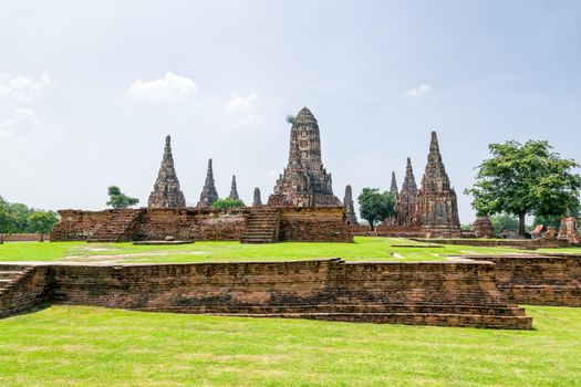 Wat Chaiwatthanaram is ancient buddhist temple, famous and major tourist attraction religious of Ayutthaya Historical Park in Phra Nakhon Si Ayutthaya Province, Thailand
