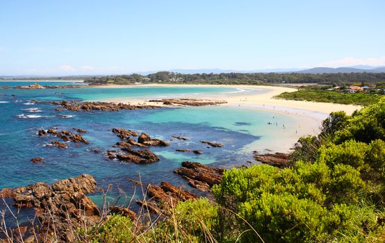 Tourists and holidaymakers enjoying the beautiful beaches of Australia