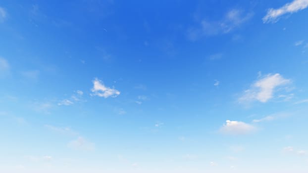 Cloudy blue sky abstract background, blue sky background with tiny clouds, 3d rendering

