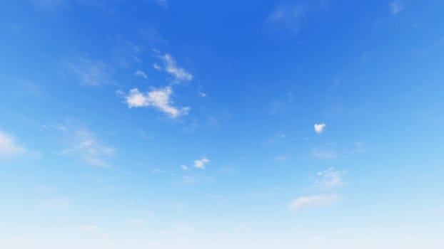 Cloudy blue sky abstract background, blue sky background with tiny clouds, 3d rendering

