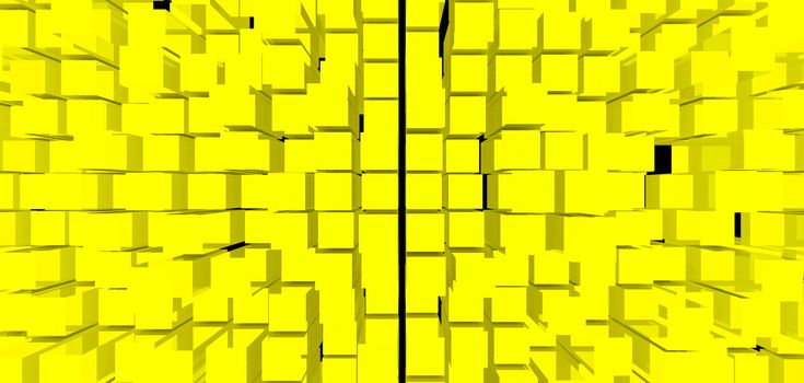 Abstract image of cubes background. 3D rendered backdrop