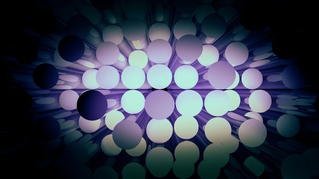 Abstract background with cylinders. 3D rendered backdrop