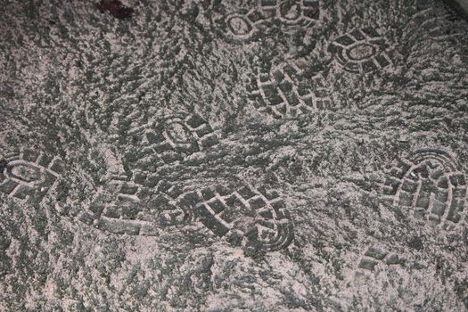 footprint foot print in sand mud texture background mark