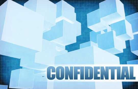 Confidential on Futuristic Abstract for Presentation Slide