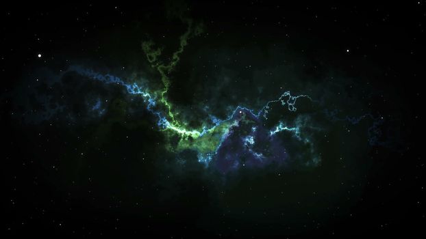 Realistic Galaxy Milky Way. Colorful space background
