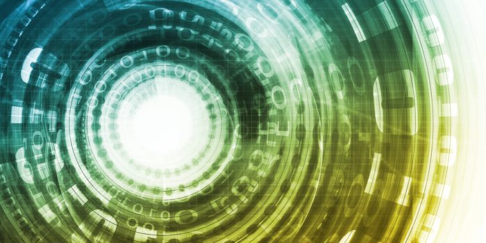 Science Technology Concept with Digital Research and Development