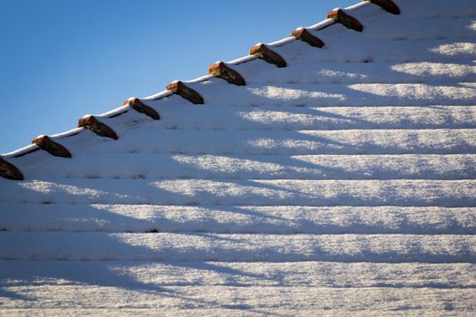 seasonal background snowy detail tiled roof