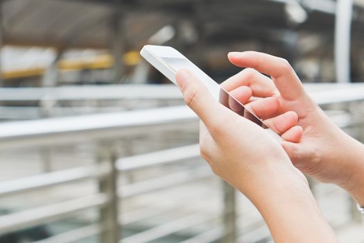 People Using a Smart Phone background,Communication technology,Social media life