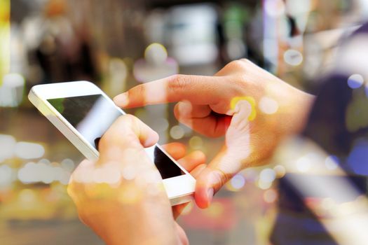 People Using a Smart Phone background,Communication technology