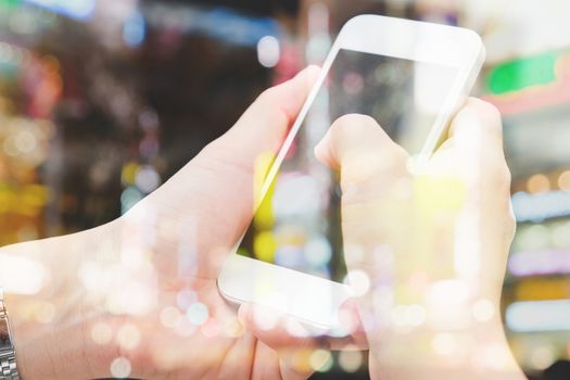 People Using a Smart Phone background,Communication technology