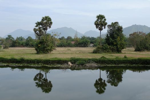 field vintage landscape in thailand