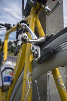 color bike, small parts of bike in sunny day