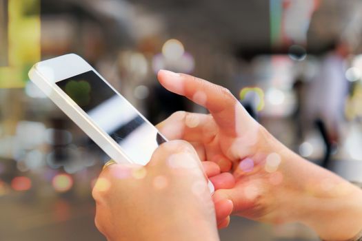 People Using a Smart Phone background,Communication technology