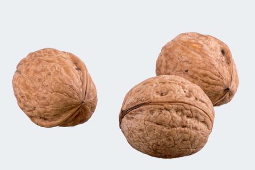 Walnuts isolated on a white background