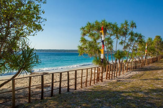 clear blue water surronds the south pacific island of East-Timor, also known as Timor-Leste