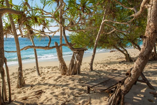 clear blue water surronds the south pacific island of East-Timor, also known as Timor-Leste