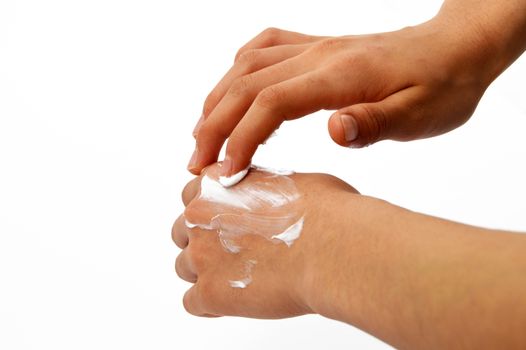 Stock pictures about hand and body cream rides