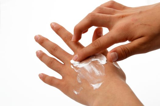 Stock pictures about hand and body cream rides