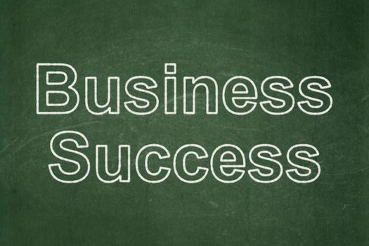 Business concept: text Business Success on Green chalkboard background