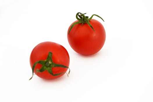 On white & copy space fresh healthy cherry tomatoes stock pictures