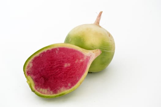 Suitable for food site advertisements radish, turnip, watermelon radish visual stock pictures