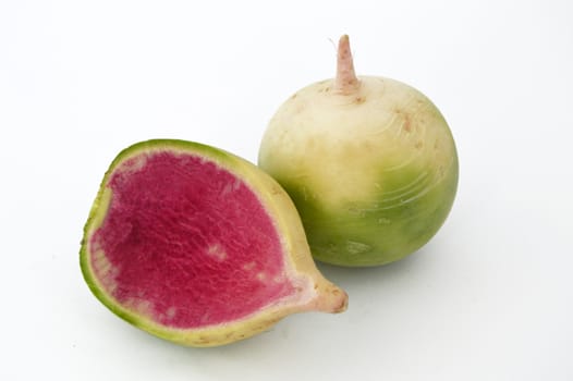 Suitable for food site advertisements radish, turnip, watermelon radish visual stock pictures