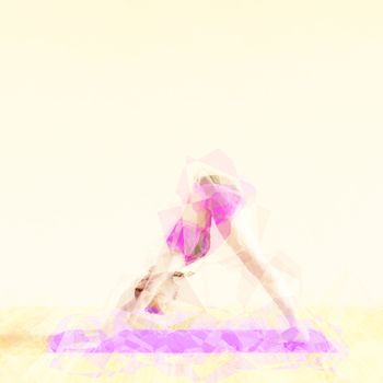 Zen State Concept Illustration with Woman Reaching Peacefulness