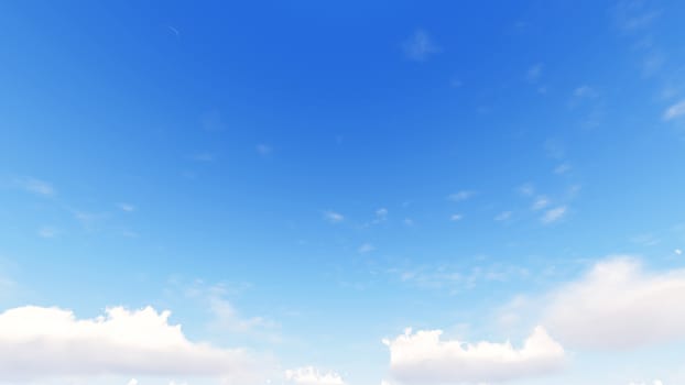 Cloudy blue sky abstract background, blue sky background with tiny clouds, 3d rendering

