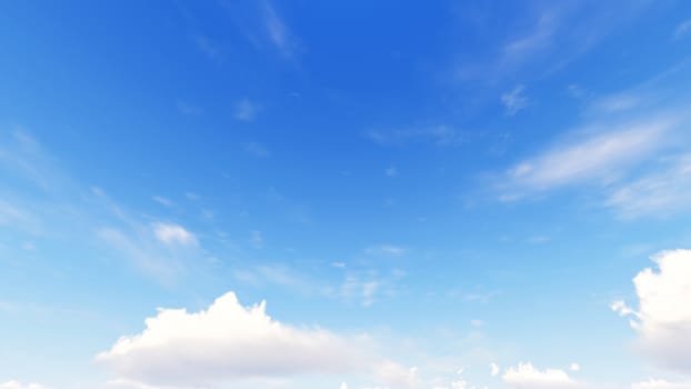 Cloudy blue sky abstract background, blue sky background with tiny clouds, 3d rendering

