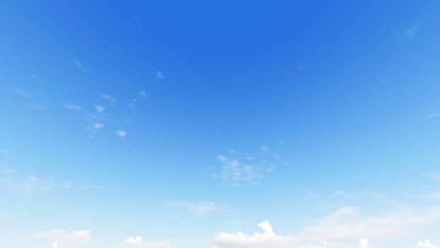 Cloudy blue sky abstract background, blue sky background with tiny clouds, 3d rendering

