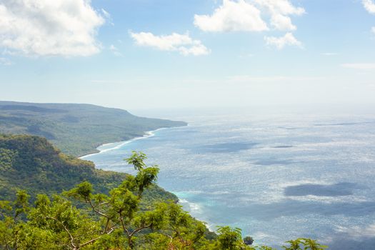 clear blue water surronds the south pacific island of East-Timor, also known as Timor-Leste