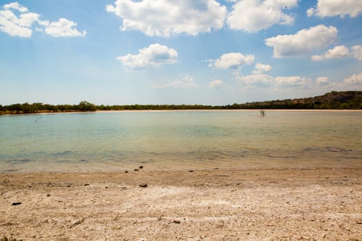 Due to the lack of rain during the summer seasons dries out the narural reserves around the Island of east Timor