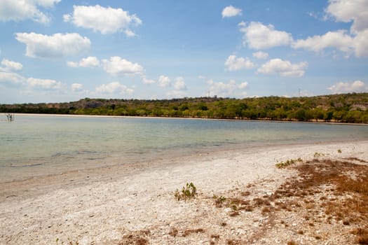 Due to the lack of rain during the summer seasons dries out the narural reserves around the Island of east Timor