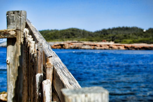 View of a cove in Pou des Lleó, Ibiza