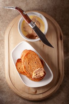 Home made chicken liver pate served with fried bread