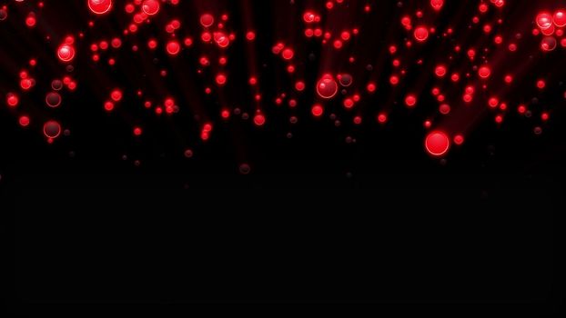 Abstract background with glittering particles. 3D rendered