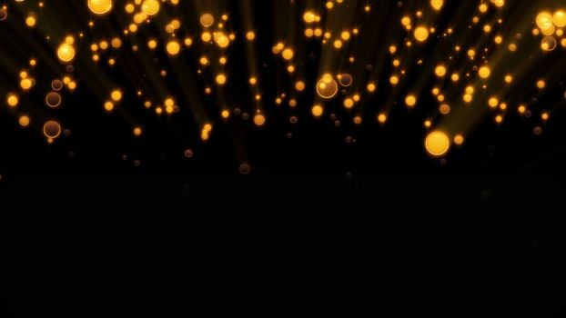 Abstract background with glittering particles. 3D rendered