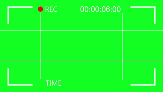 Video Camera Screen Interface. Recording interface. 3D rendered