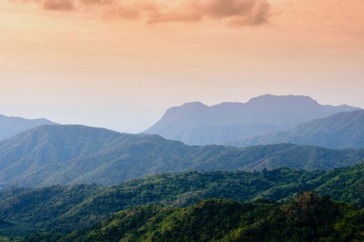 Sunset at Look Rock in Great Smoky Mountains National Park.