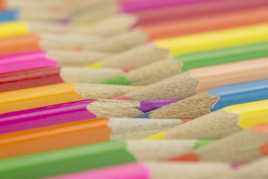 Collection of colorfull pencils as a background picture
