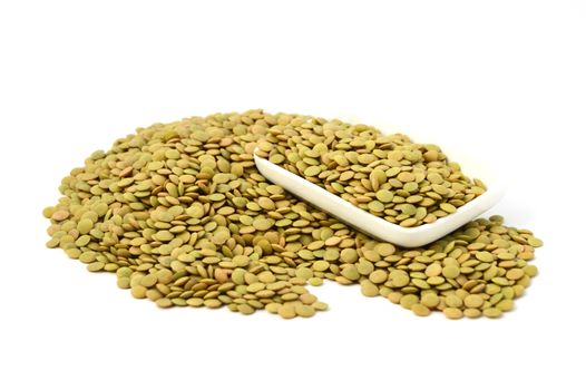Pictures of green lentils with high nutrition