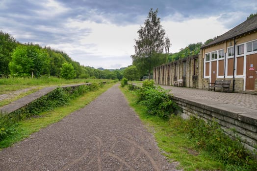 The Monsal Trail is a trail in the Derbyshire Peak District, following a section of the former railway to link Manchester with London