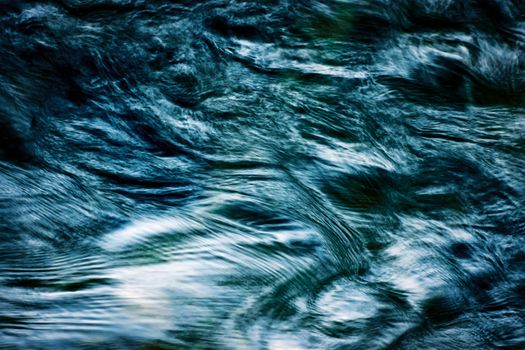 abstract background dark blurred ripples on the lake early evening