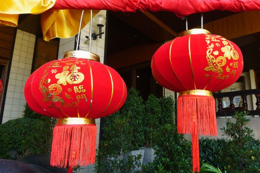 Chinese lanterns during new year festival .